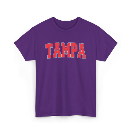 Tampa Florida Sports Varsity Style T-Shirt - Purple