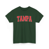 Tampa Florida Sports Varsity Style T-Shirt - Forest Green