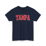 Tampa Florida Sports Varsity Style T-Shirt - Navy