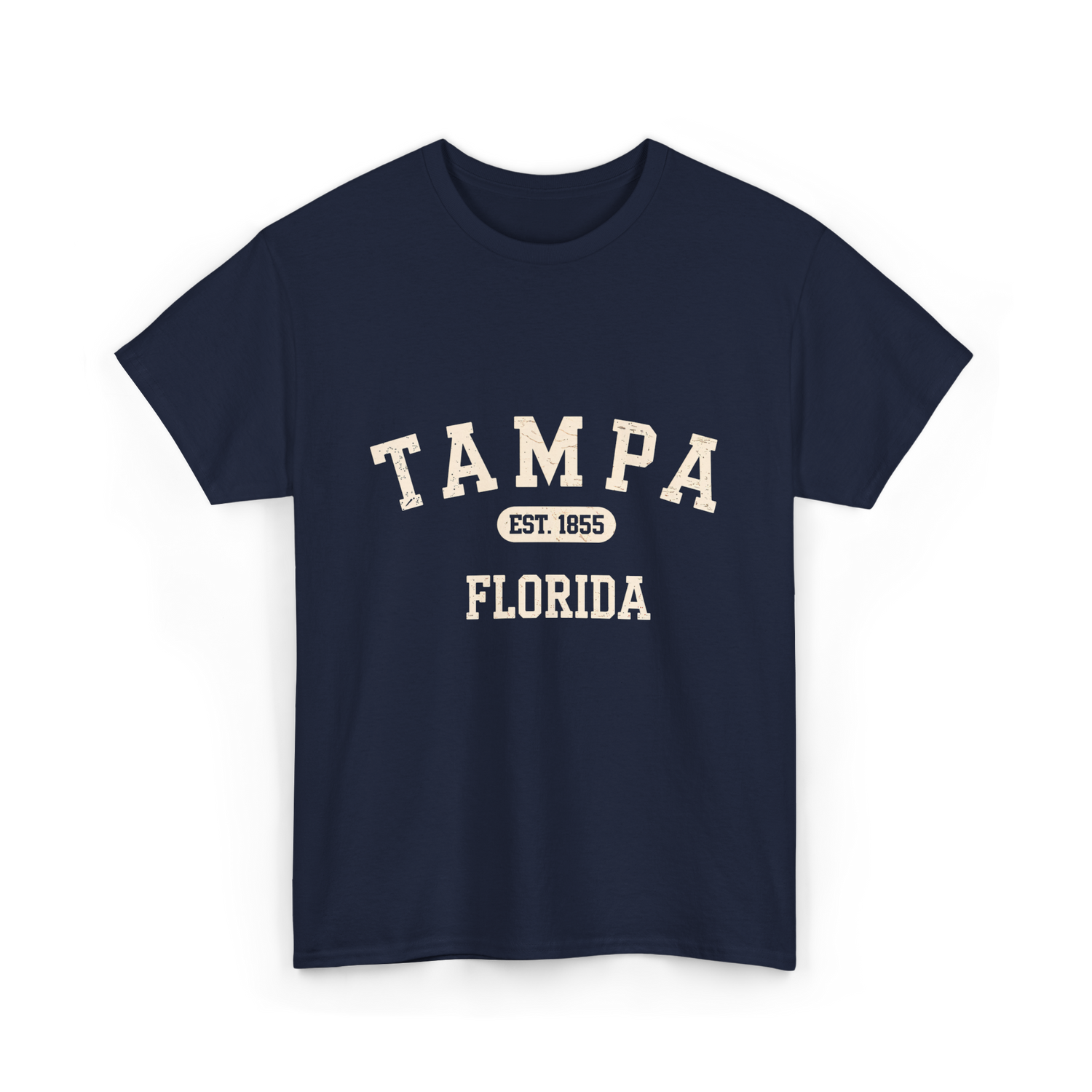 Tampa Florida Vintage Tampa T-Shirt - Navy