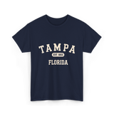 Tampa Florida Vintage Tampa T-Shirt - Navy