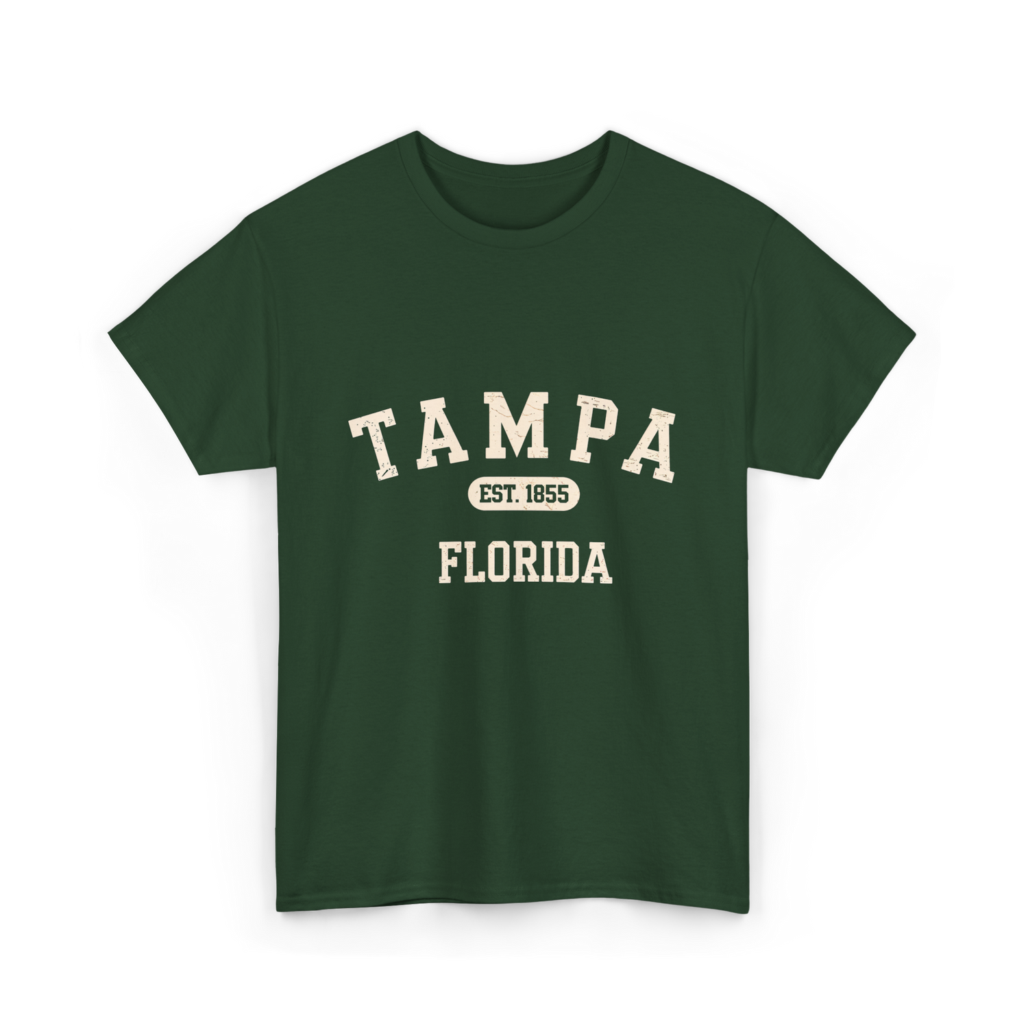 Tampa Florida Vintage Tampa T-Shirt - Forest Green