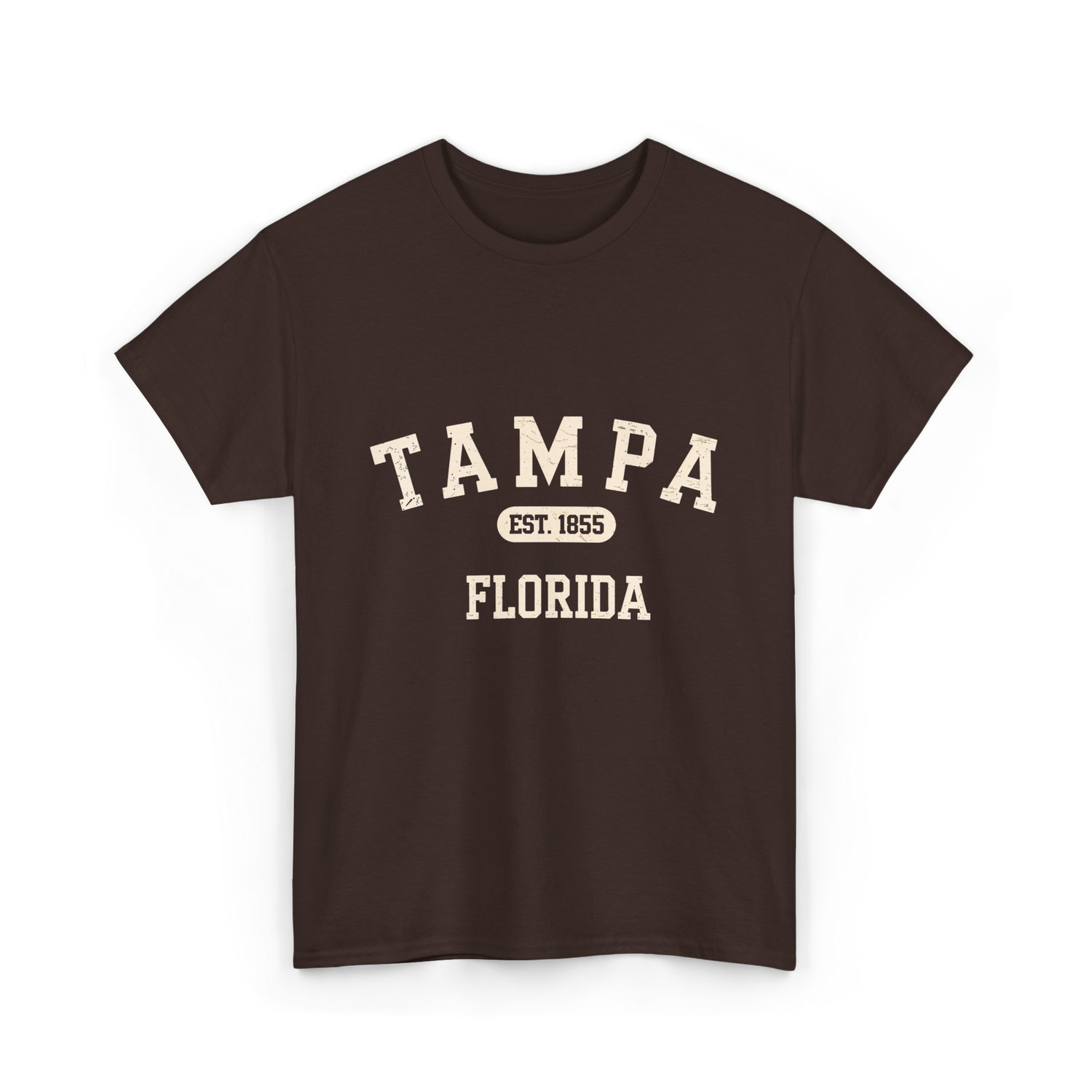 Tampa Florida Vintage Tampa T-Shirt - Dark Chocolate
