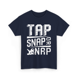 Tap Snap or Nap Jiu Jitsu BJJ T-Shirt - Navy