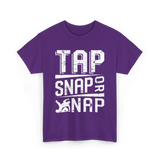 Tap Snap or Nap Jiu Jitsu BJJ T-Shirt - Purple