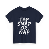 Tap Snap Or Nap Jiu Jitsu T-Shirt - Navy