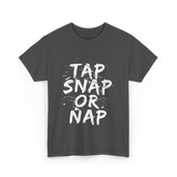 Tap Snap Or Nap Jiu Jitsu T-Shirt - Dark Heather