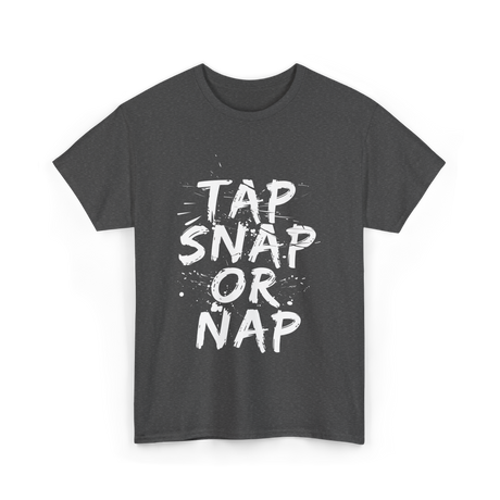 Tap Snap Or Nap Jiu Jitsu T-Shirt - Dark Heather