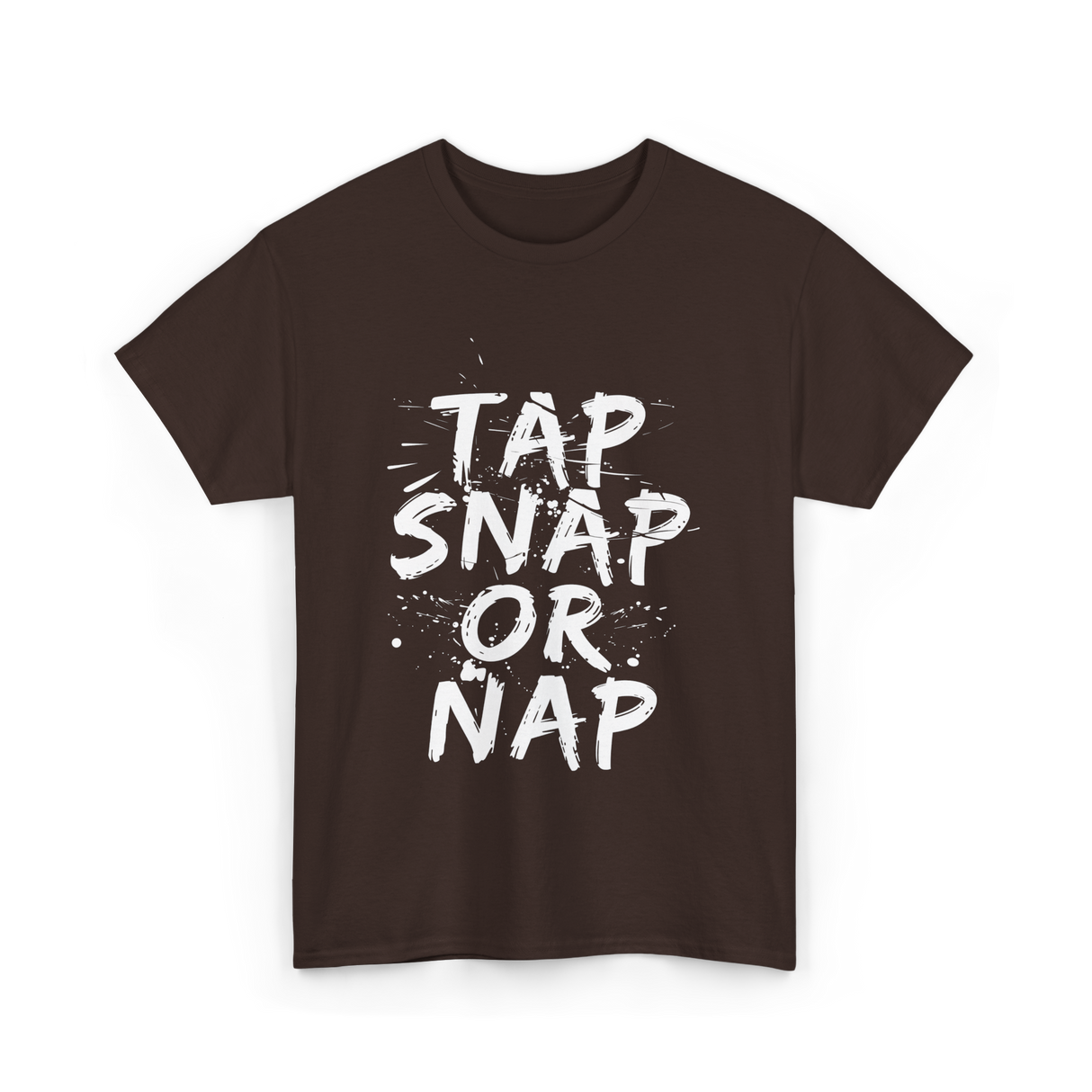 Tap Snap Or Nap Jiu Jitsu T-Shirt - Dark Chocolate