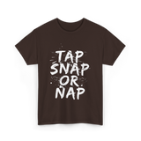 Tap Snap Or Nap Jiu Jitsu T-Shirt - Dark Chocolate