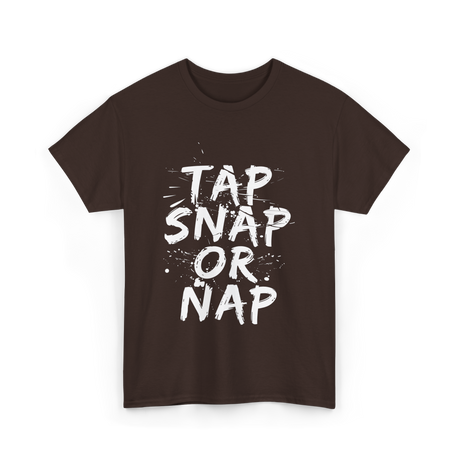 Tap Snap Or Nap Jiu Jitsu T-Shirt - Dark Chocolate