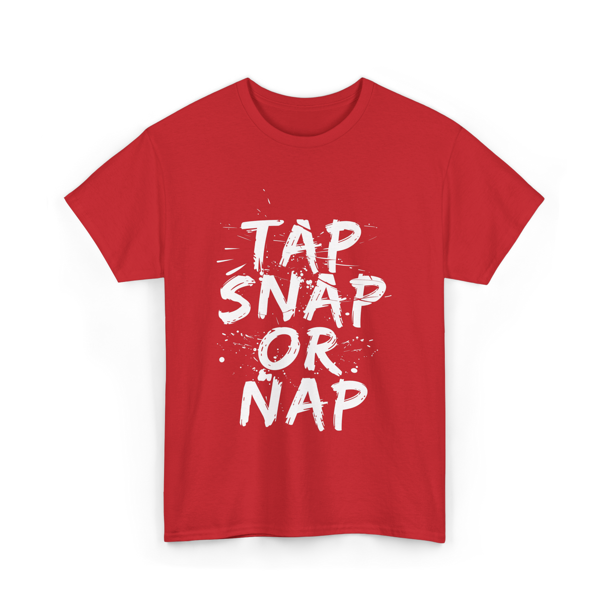 Tap Snap Or Nap Jiu Jitsu T-Shirt - Red