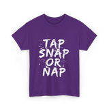 Tap Snap Or Nap Jiu Jitsu T-Shirt - Purple