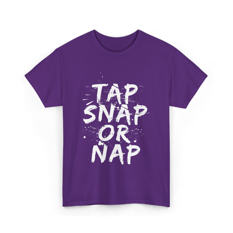 Tap Snap Or Nap Jiu Jitsu T-Shirt - Purple