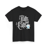 Tats and Cats Art Tattoo T-Shirt - Black