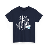 Tats and Cats Art Tattoo T-Shirt - Navy