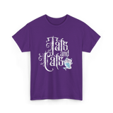 Tats and Cats Cat Tattoo T-Shirt - Purple