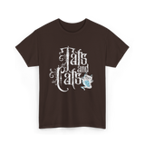 Tats and Cats Cat Tattoo T-Shirt - Dark Chocolate