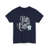 Tats and Cats Cat Tattoo T-Shirt - Navy