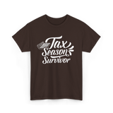 Tax Season Survivor Tax T-Shirt - Dark Chocolate