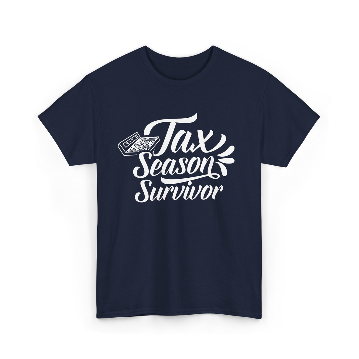 Tax Season Survivor Tax T-Shirt - Navy