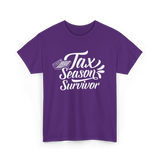 Tax Season Survivor Tax T-Shirt - Purple