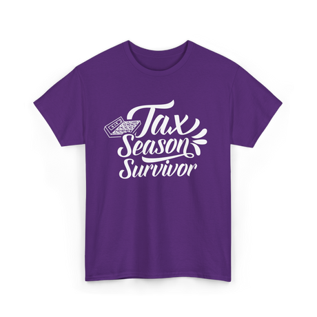 Tax Season Survivor Tax T-Shirt - Purple