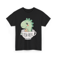 Tea Rex Cute Dinosaur T-Shirt - Black