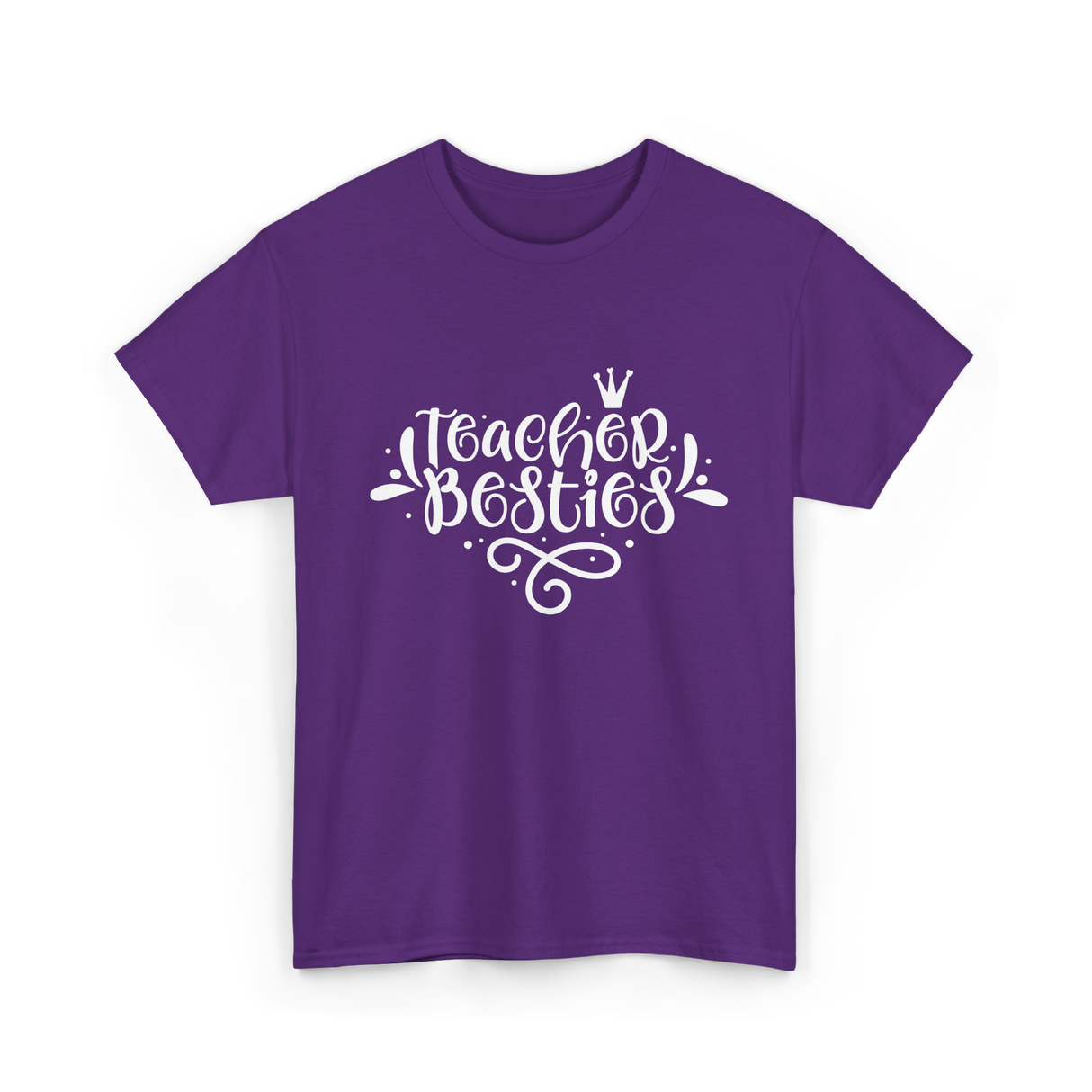 Teacher Besties Friendship Teachers T-Shirt - Purple