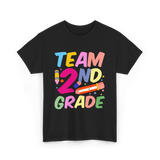 Team 2Nd Grade Teaching T-Shirt - Black