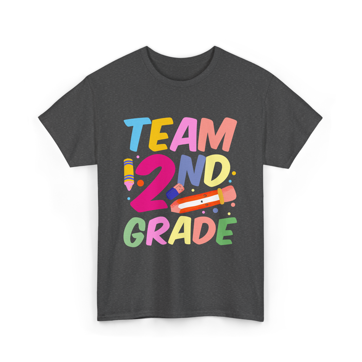 Team 2Nd Grade Teaching T-Shirt - Dark Heather