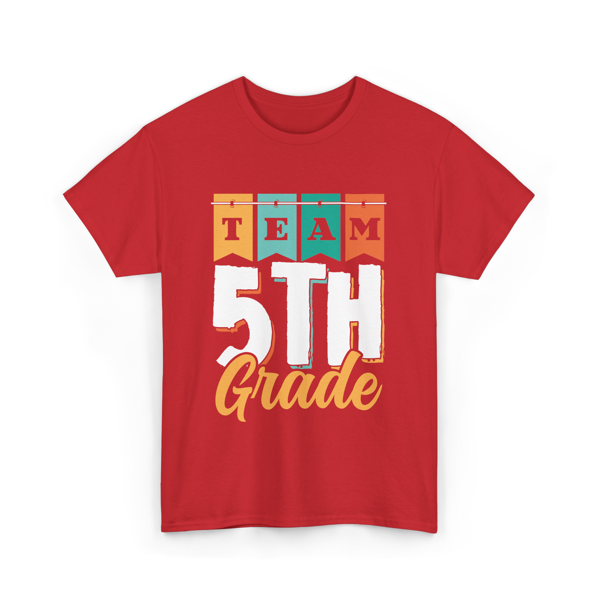 Team 5th Grade Class Grader T-Shirt - Red