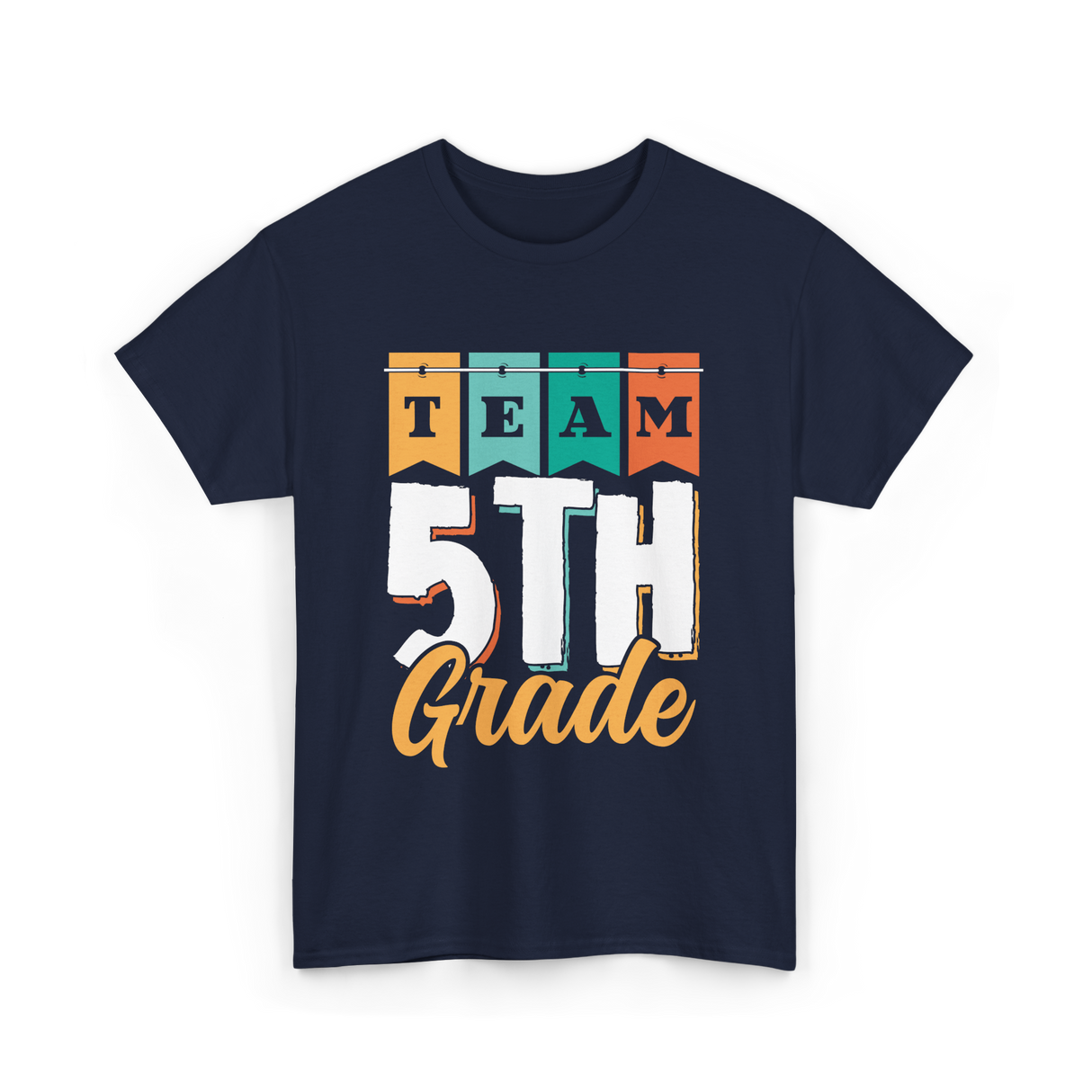 Team 5th Grade Class Grader T-Shirt - Navy