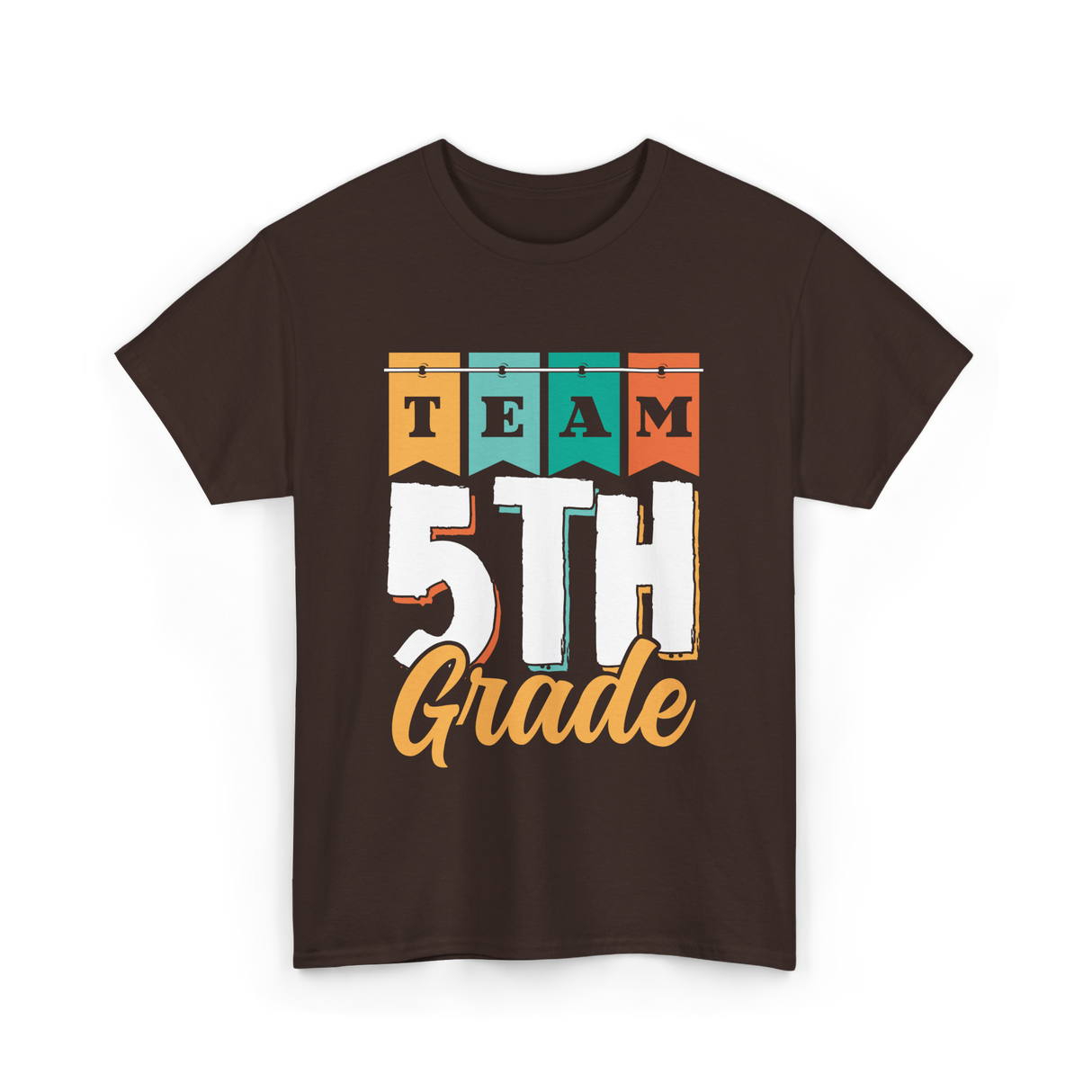 Team 5th Grade Class Grader T-Shirt - Dark Chocolate