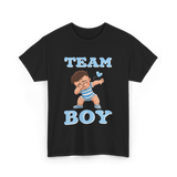 Team Boy Baby Announcement T-Shirt - Black