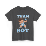 Team Boy Baby Announcement T-Shirt - Dark Heather