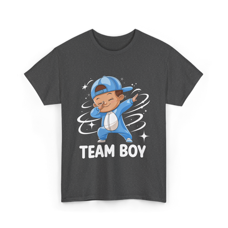 Team Boy Baby Announcement T-Shirt - Dark Heather