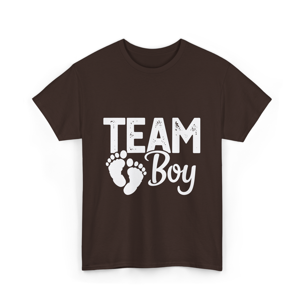 Team Boy Gender Reveal T-Shirt - Dark Chocolate