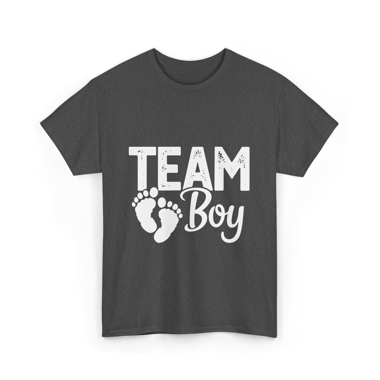 Team Boy Gender Reveal T-Shirt - Dark Heather