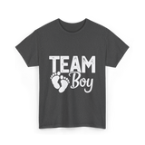 Team Boy Gender Reveal T-Shirt - Dark Heather