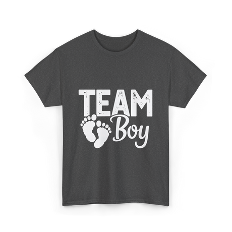 Team Boy Gender Reveal T-Shirt - Dark Heather