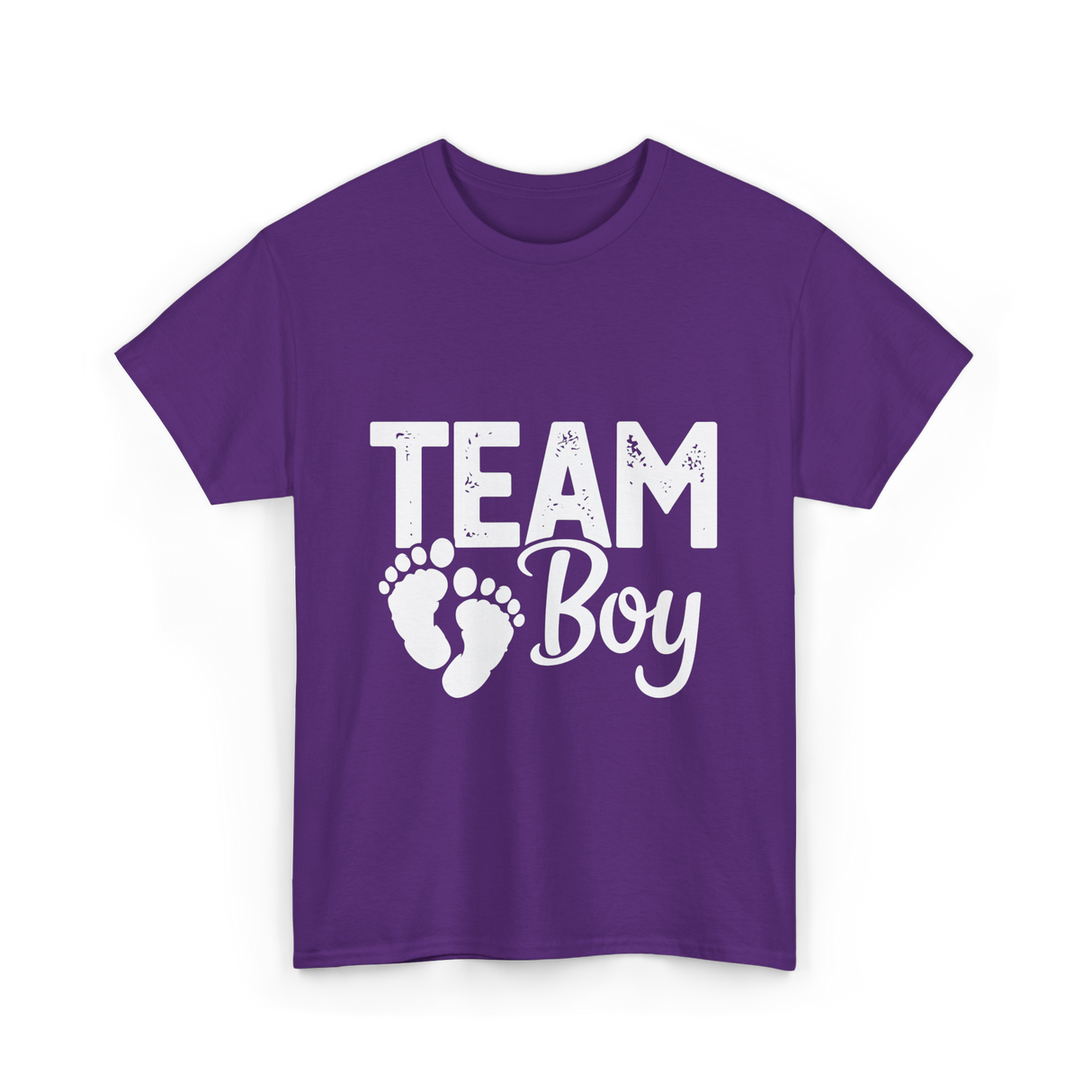 Team Boy Gender Reveal T-Shirt - Purple