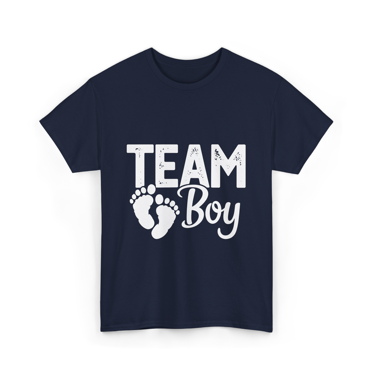 Team Boy Gender Reveal T-Shirt - Navy