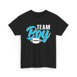 Team Boy Pregnancy Reveal Gender T-Shirt - Black