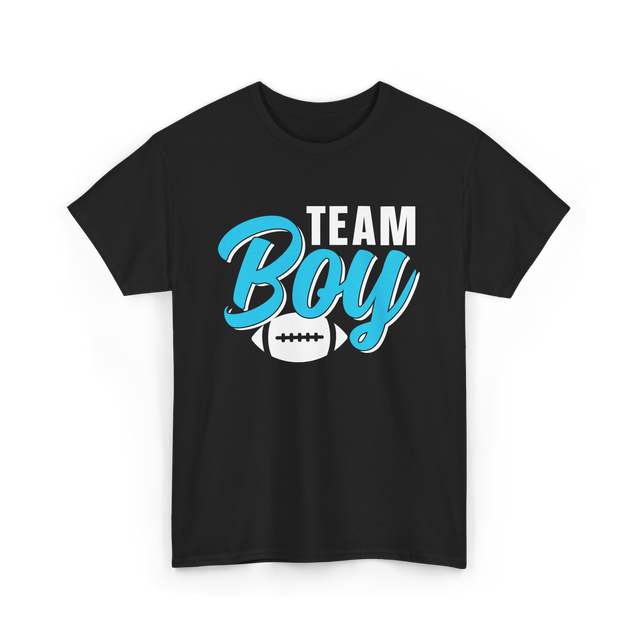 Team Boy Pregnancy Reveal Gender T-Shirt - Black