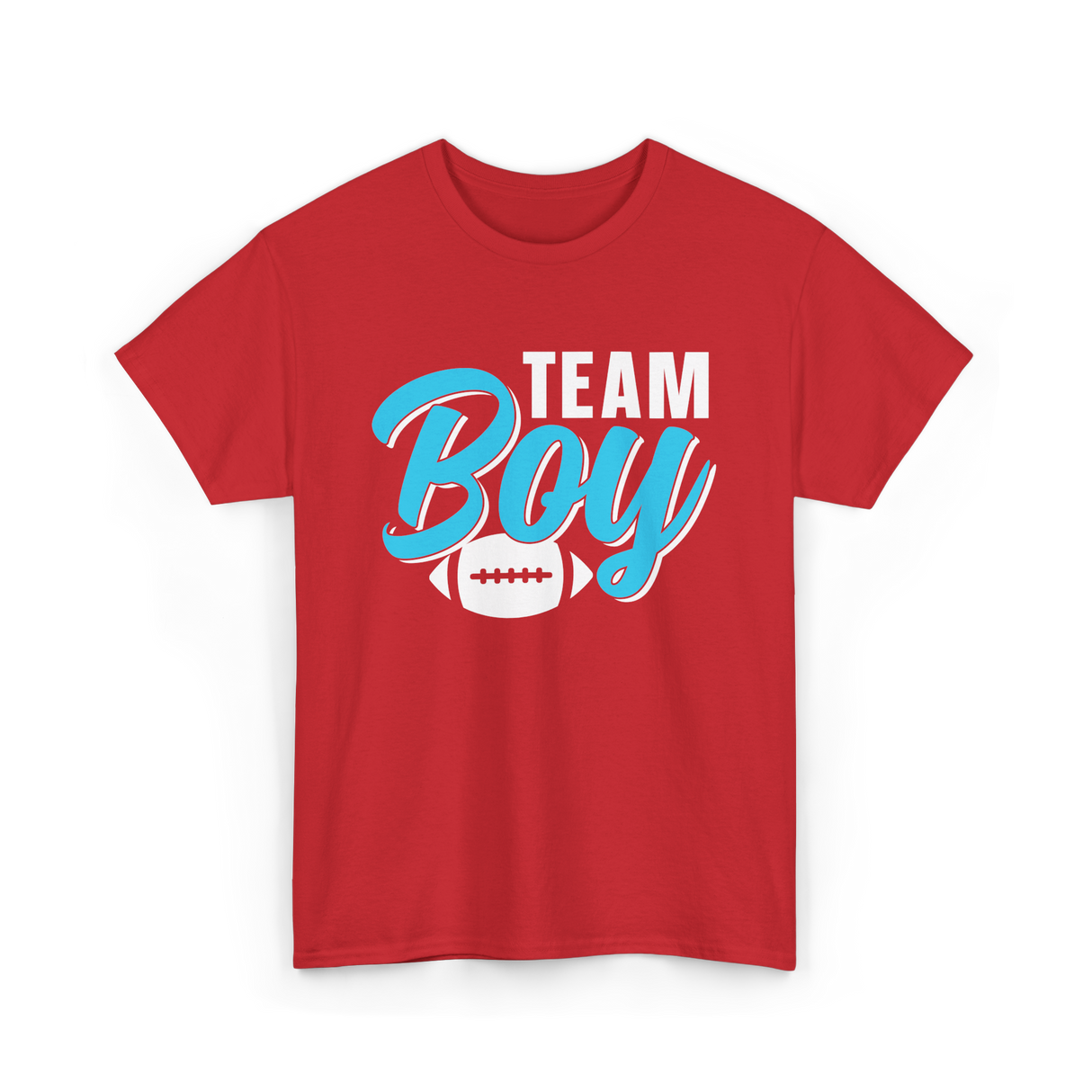 Team Boy Pregnancy Reveal Gender T-Shirt - Red