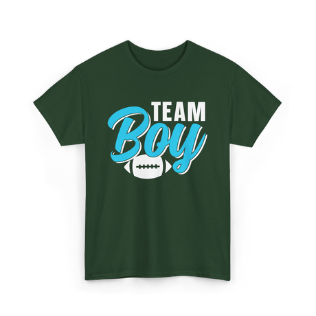 Team Boy Pregnancy Reveal Gender T-Shirt - Forest Green