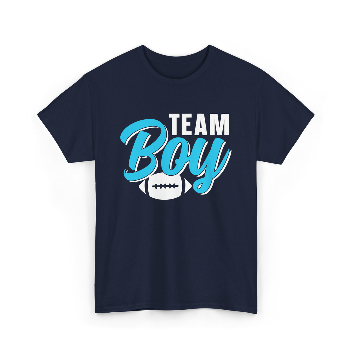 Team Boy Pregnancy Reveal Gender T-Shirt - Navy