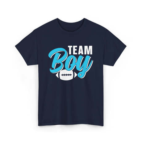 Team Boy Pregnancy Reveal Gender T-Shirt - Navy