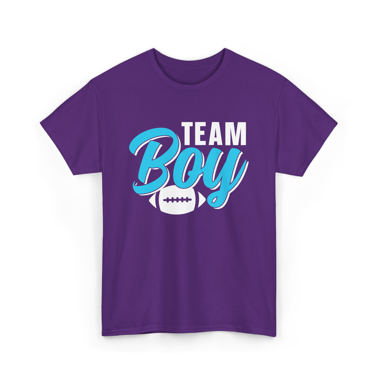 Team Boy Pregnancy Reveal Gender T-Shirt - Purple